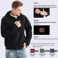 Electric Heated Hoodie for Men 5 Heating Panels & 3 Temp Settings(NO Battery）