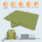 DUKUSEEK Hoodie Blanket Waterproof for Outdoor Camping, Picnic, Stadium, Sports, Beach, Concerts, Car, Dogs,  Stadium Blanket Fleece Blanket Extra Large with Hood (79 x 56 inches) Army Green