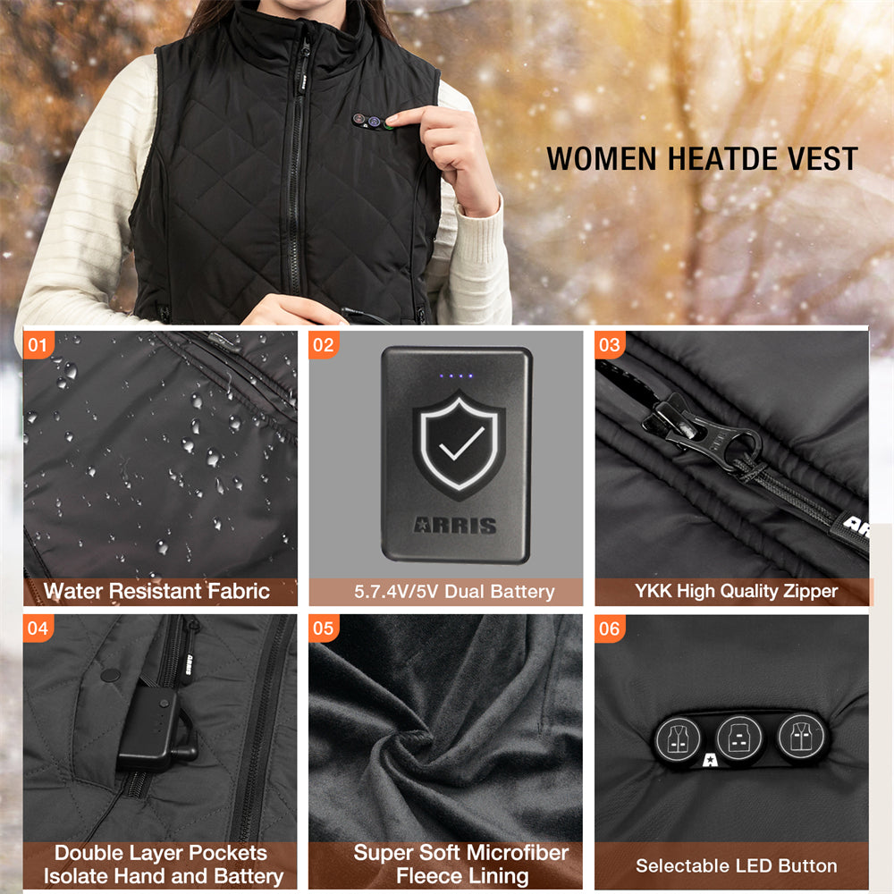 popular women's heated vest