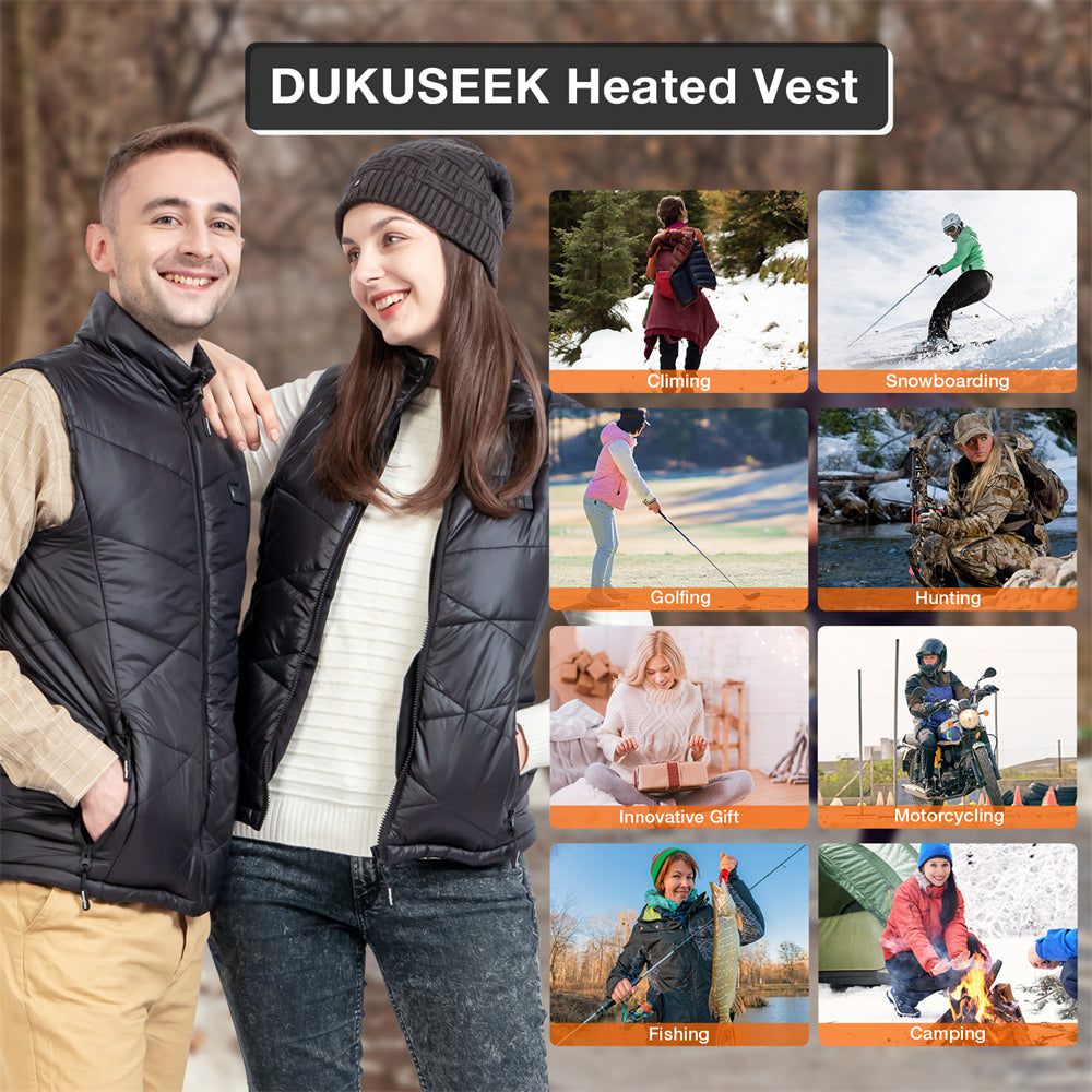 DUKUSEEK Heated Hunting Seat Cushion, Waterproof Outdoor Cushion with  Battery