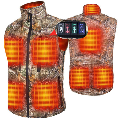 best camo heated vest for hunting unisex