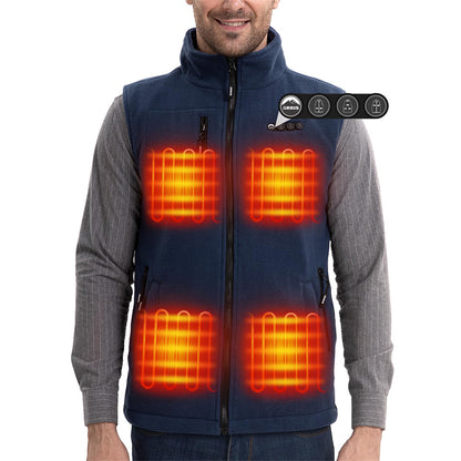 arris heated fleece vest