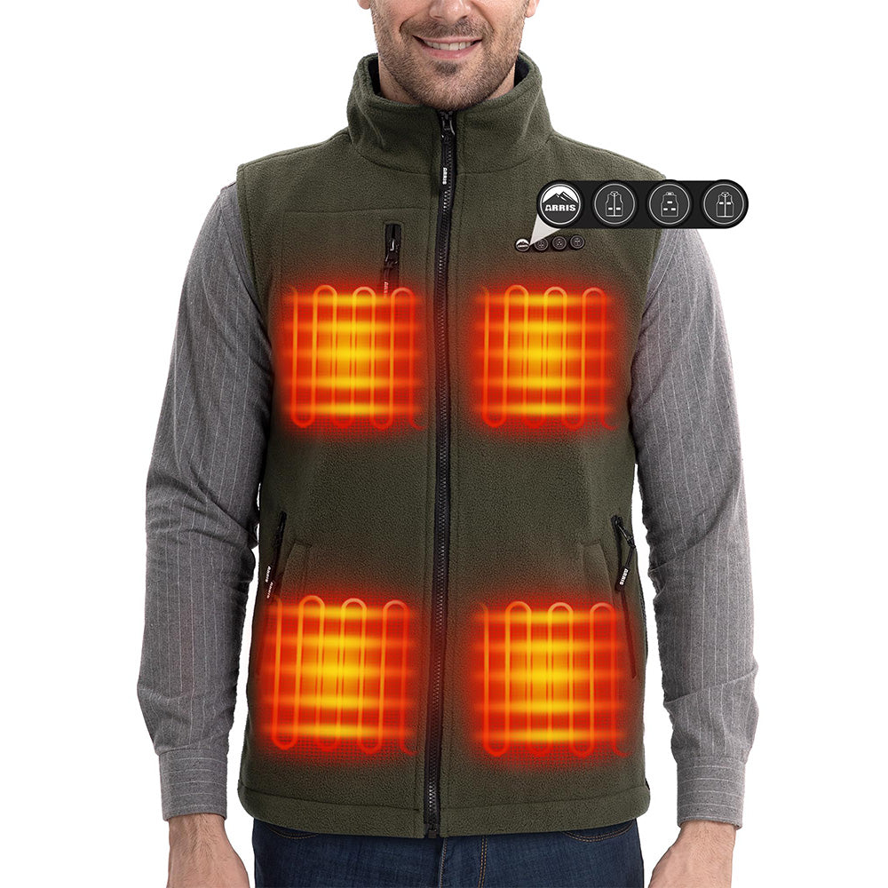 arris fleece vests that are heated