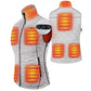 ARRIS Heated Vest for Women, Size Adjustable 7.4V Electric Warm Vest 8 Heating Panels with Battery Pack