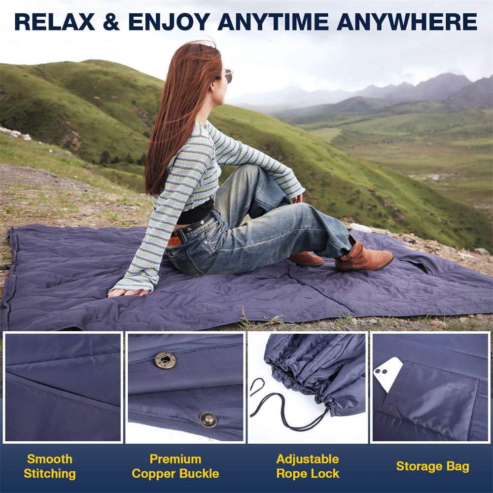 extra large and multiple functional outdoor blanket hoodie