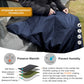 DUKUSEEK Hoodie Blanket Waterproof for Outdoor Camping, Picnic, Stadium, Sports, Beach, Concerts, Car, Dogs,  Stadium Blanket Fleece Blanket Extra Large with Hood (79 x 56 inches) Navy Blue