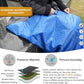 DUKUSEEK Outdoor Waterproof Stadium Blanket, XL Large (79x56") Hooded Stadium Blankets with Fleece, Warm Outside Blankets for Cold Weather, Camping, Sports, Football