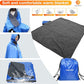 DUKUSEEK Outdoor Waterproof Stadium Blanket, XL Large (79x56") Hooded Stadium Blankets with Fleece, Warm Outside Blankets for Cold Weather, Camping, Sports, Football