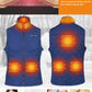 Warm heated vest with battery pack