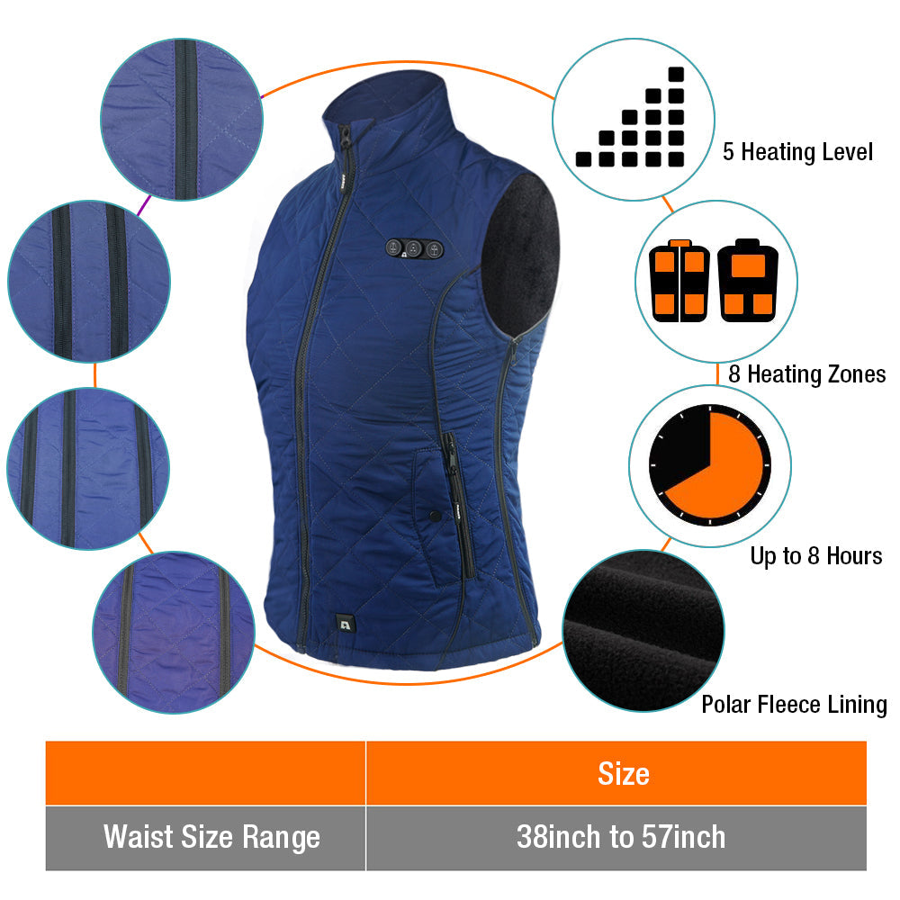 Heated coat for women