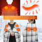 ARRIS 5V USB Portable Wearable Heated Fleece Shawl Cape Blanket for Home Office Car Camping