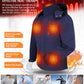 ARRIS Heated Jacket for Women with Battery, Electric Heating Coat W/ Detachable Hood / Full Zip / 8 Heating Panels