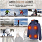 ARRIS Heated Jacket for Women with Battery, Electric Heating Coat W/ Detachable Hood / Full Zip / 8 Heating Panels