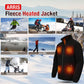 ARRIS Fleece Heated Jacket for Men, Electric Warm Heating Coat with 7.4V Rechargable Battery