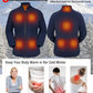 ARRIS Women`s Heated Fleece Jacket with Battery, Electric Heating Coat Full Zip w/Hand Warmer + Phone Charging Function